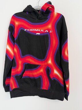 🔥 Formula 1 F1 Official Thermal Graphic Hoodie – Rare – Mens XL